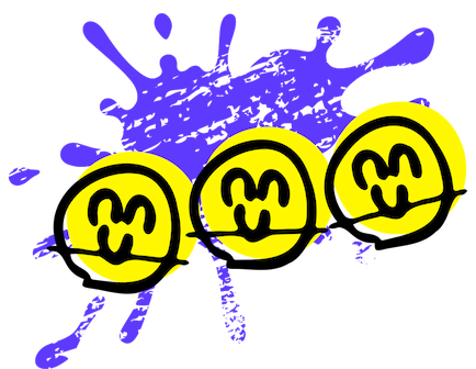 smiley face graffiti from splatoon 3